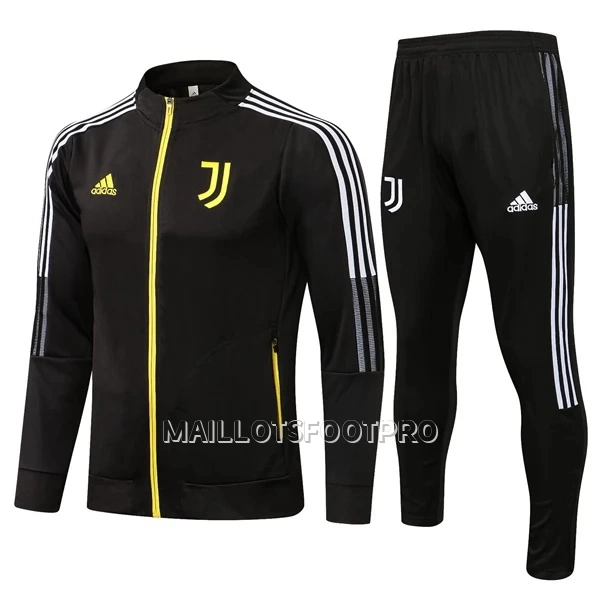 Juventus Ensemble Vestes d'Entraînement Enfant 22-23 Noir Jaune