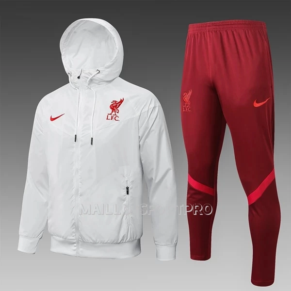 Liverpool Ensemble d'Entraînement Windrunner Homme 22-23 Blanche