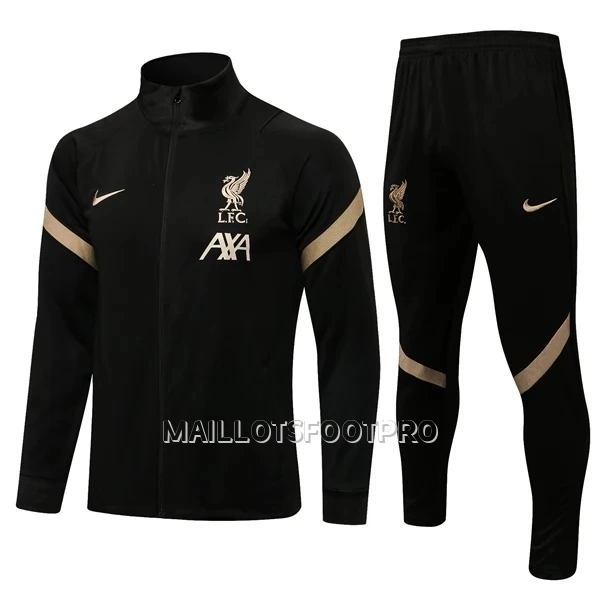 Liverpool Ensemble Vestes d'Entraînement Enfant 22-23 Noire