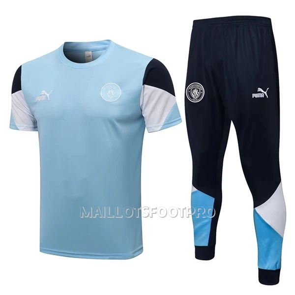 Manchester City Maillot d'Entraînement Homme 22-23 Bleu Clair