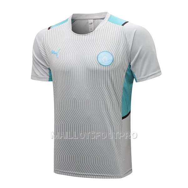 Manchester City Maillot d'Entraînement Homme 22-23 Gris Clair