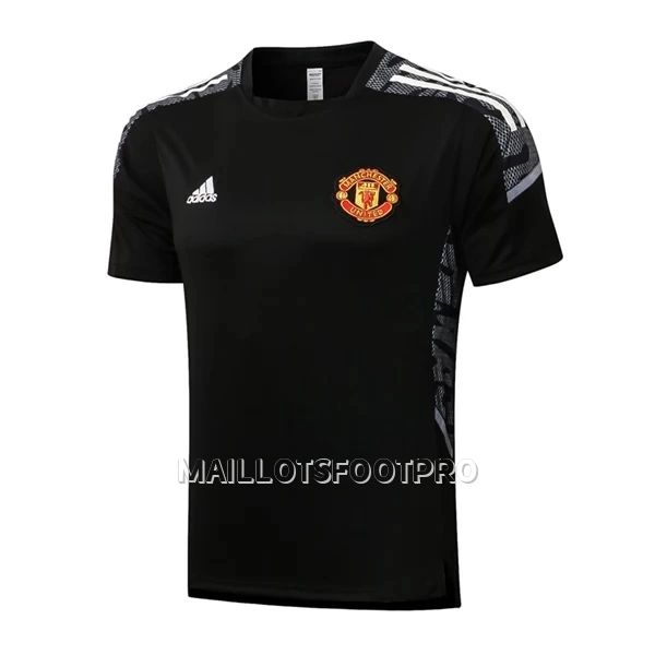 Manchester United Champions League Maillot d'Entraînement Homme 22-23 Noir Blanc