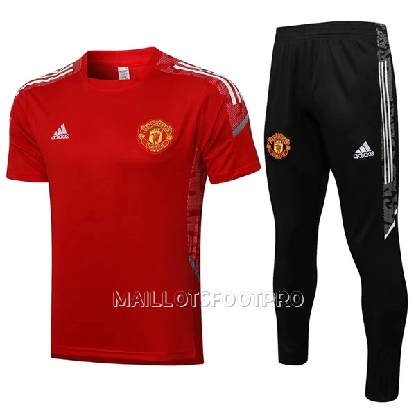 Manchester United Champions League Maillot d'Entraînement Homme 22-23 Rouge Blanc