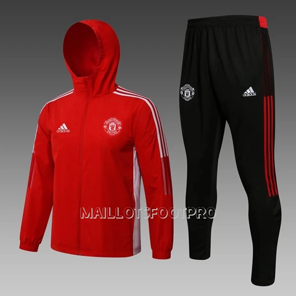 Manchester United Ensemble d'Entraînement Windrunner Homme 22-23 Rouge