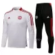 Manchester United Ensemble Sweat d'Entraînement Enfant Quart-Zip 22-23 Blanche