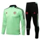 Manchester United Ensemble Sweat d'Entraînement Homme Quart-Zip 22-23 Verte