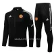 Manchester United Ensemble Vestes d'Entraînement Enfant 22-23 Noir Blanc