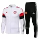 Manchester United Ensemble Vestes d'Entraînement Homme 22-23 Blanc Rouge Noir