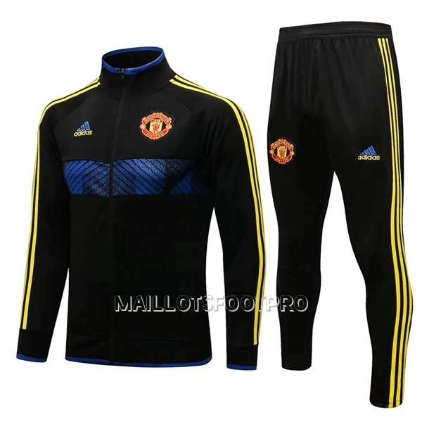 Manchester United Ensemble Vestes d'Entraînement Homme 22-23 Noire