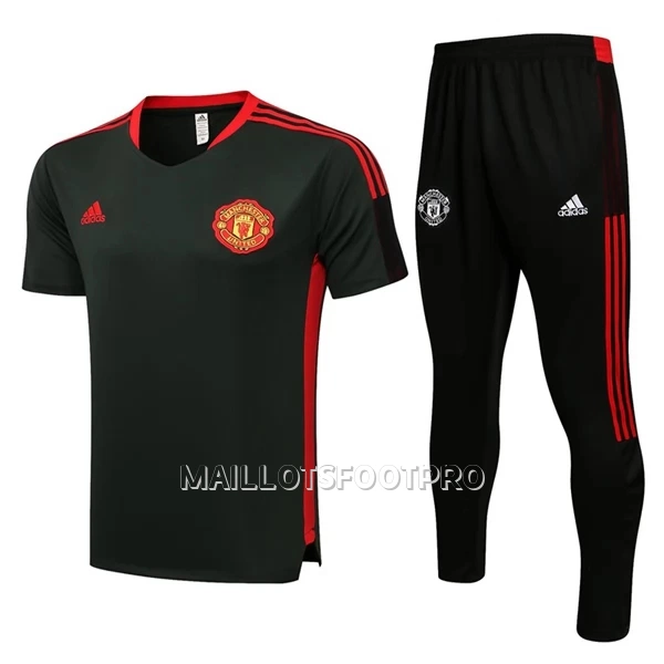 Manchester United Maillot d'Entraînement Homme 22-23 Vert Foncé