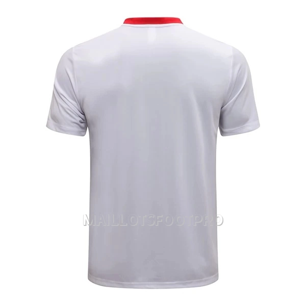 Manchester United Polo d'Entraînement Homme 22-23 Blanche