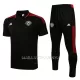 Manchester United Polo d'Entraînement Homme 22-23 Noir Rouge Noir