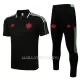 Manchester United Polo d'Entraînement Homme 22-23 Vert Noir