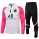 Paris Saint-Germain Ensemble Sweat d'Entraînement Enfant Quart-Zip 22-23 Blanche Noire