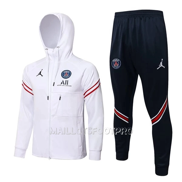 Paris Saint-Germain Veste à Capuche Homme 22-23 Blanche