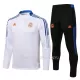 Real Madrid Ensemble Sweat d'Entraînement Homme Quart-Zip 22-23 Bleu Blanc