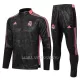 Real Madrid Ensemble Vestes d'Entraînement Enfant 22-23 Noir Rouge