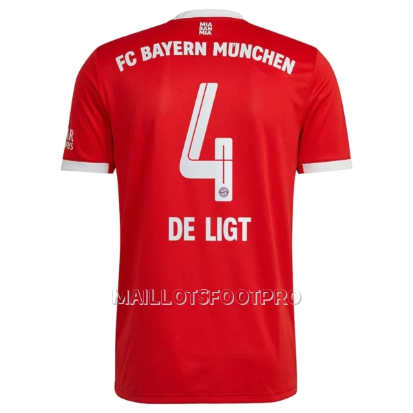 Maillot FC Bayern Munich De Ligt 4 Homme Domicile 2022-23