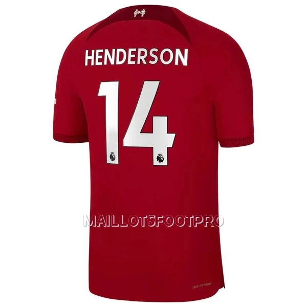 Maillot Liverpool Henderson 14 Homme Domicile 2022-23