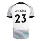 Maillot Liverpool Luis Diaz 23 Homme Extérieur 2022-23