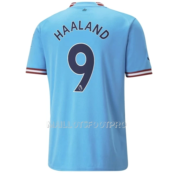 Maillot Manchester City Haaland 9 Homme Domicile 2022-23