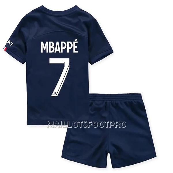 Maillot Paris Saint-Germain Mbappé 7 Enfant Domicile 2022-23