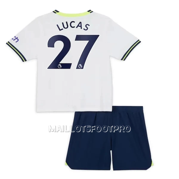 Maillot Tottenham Hotspur Lucas 27 Enfant Domicile 2022-23