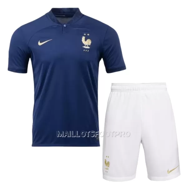 Maillot France Enfant Domicile Coupe du Monde 2022