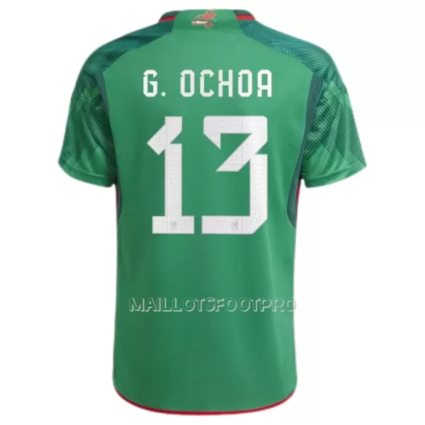 Maillot Mexique G.OCHOA 13 Homme Domicile Coupe du Monde 2022