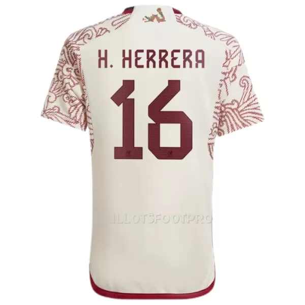 Maillot Mexique H.HERRERA 16 Homme Extérieur Coupe du Monde 2022