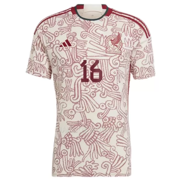 Maillot Mexique H.HERRERA 16 Homme Extérieur Coupe du Monde 2022