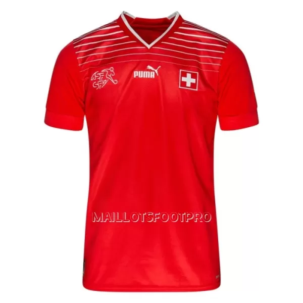 Maillot Suisse Homme Domicile Coupe du Monde 2022