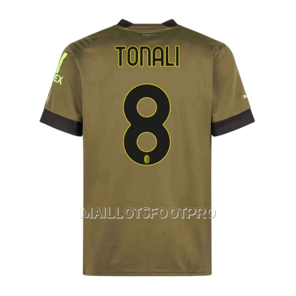 Maillot AC Milan Tonali 8 Homme Third 2022-23