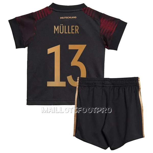 Maillot Allemagne Muller 13 Enfant Extérieur Coupe du Monde 2022