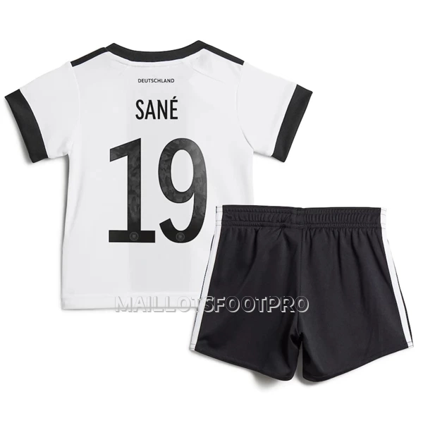 Maillot Allemagne Sane 19 Enfant Domicile Coupe du Monde 2022