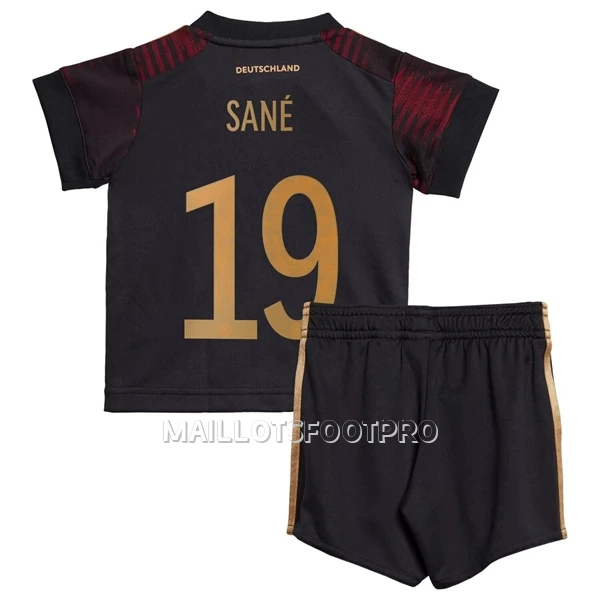 Maillot Allemagne Sane 19 Enfant Extérieur Coupe du Monde 2022