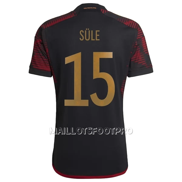 Maillot Allemagne Sule 15 Homme Extérieur Coupe du Monde 2022