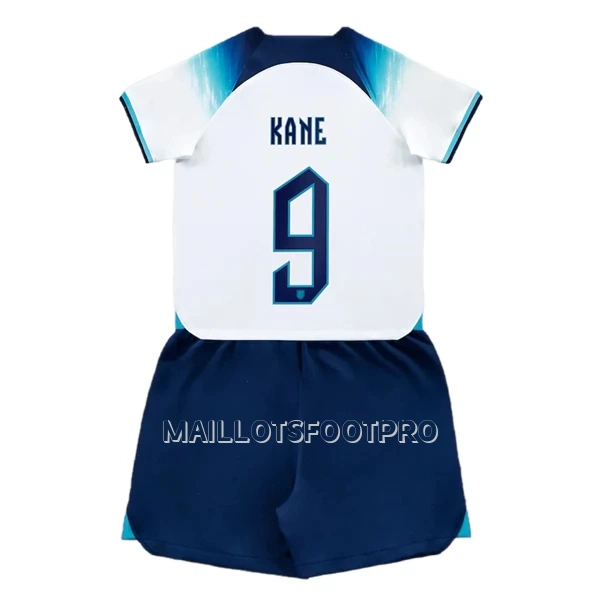 Maillot Angleterre Kane 9 Enfant Domicile Coupe du Monde 2022