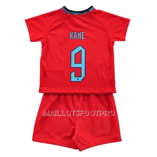 Maillot Angleterre Kane 9 Enfant Extérieur Coupe du Monde 2022