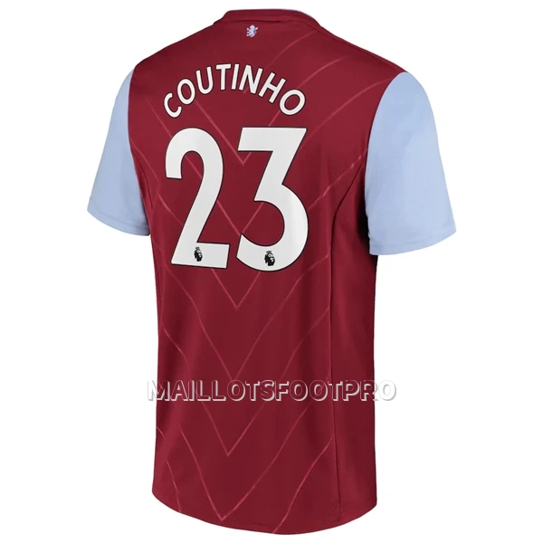 Maillot Aston Villa Coutinho 23 Homme Domicile 2022-23