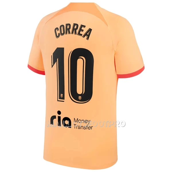 Maillot Atlético Madrid Correa 10 Homme Third 2022-23