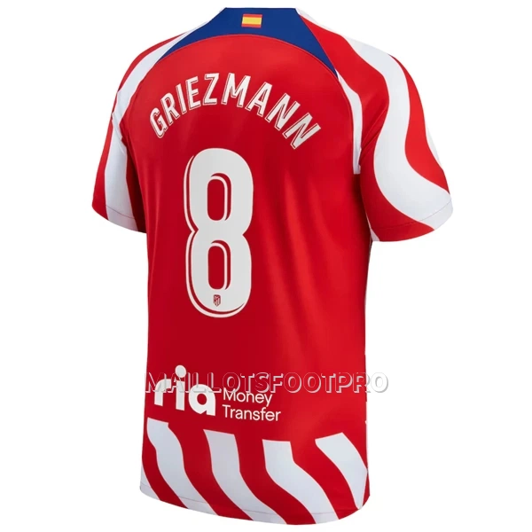 Maillot Atlético Madrid Griezmann 8 Homme Domicile 2022-23