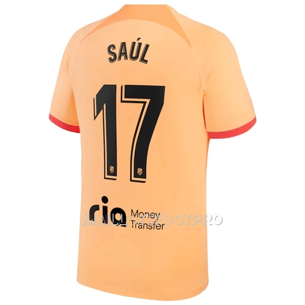 Maillot Atlético Madrid Saul 17 Homme Third 2022-23