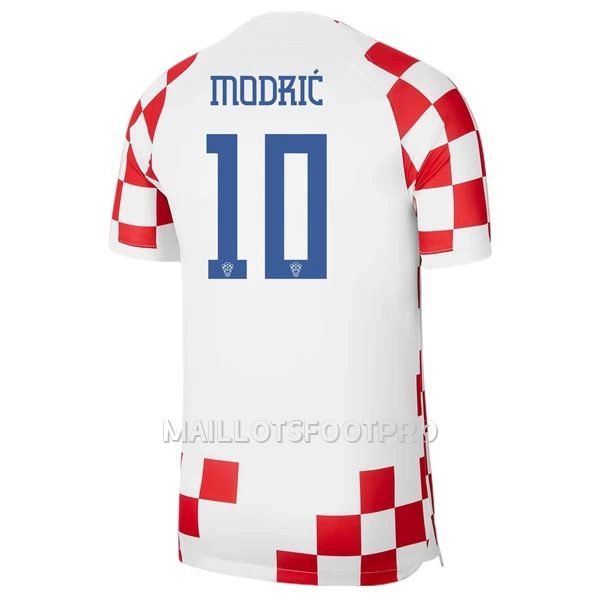 Maillot Croatie Modrić 10 Homme Domicile Coupe du Monde 2022