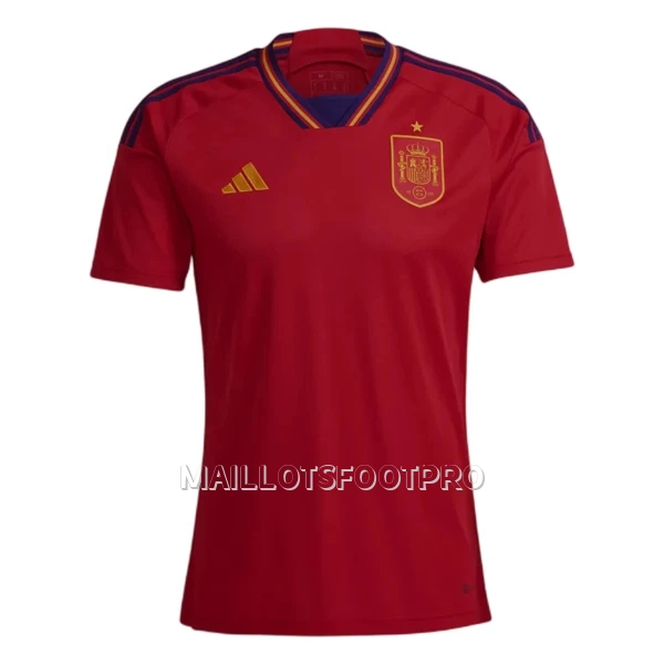 Maillot Espagne Morata 7 Homme Domicile Coupe du Monde 2022