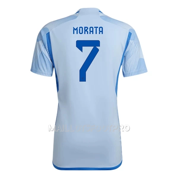 Maillot Espagne Morata 7 Homme Extérieur Coupe du Monde 2022