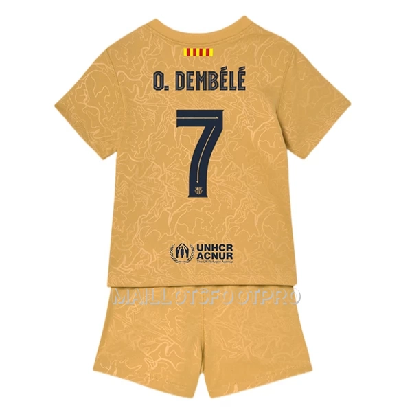 Maillot FC Barcelone O. Dembele 7 Enfant Extérieur 2022-23