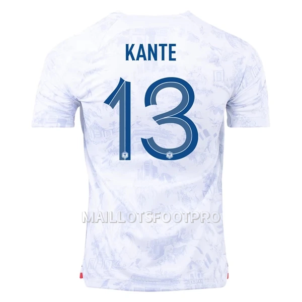 Maillot France Kante 13 Homme Extérieur Coupe du Monde 2022