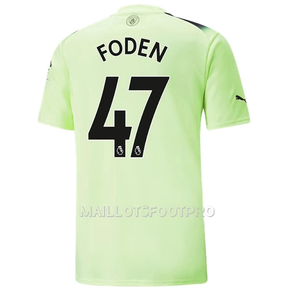 Maillot Manchester City Foden 47 Homme Third 2022-23