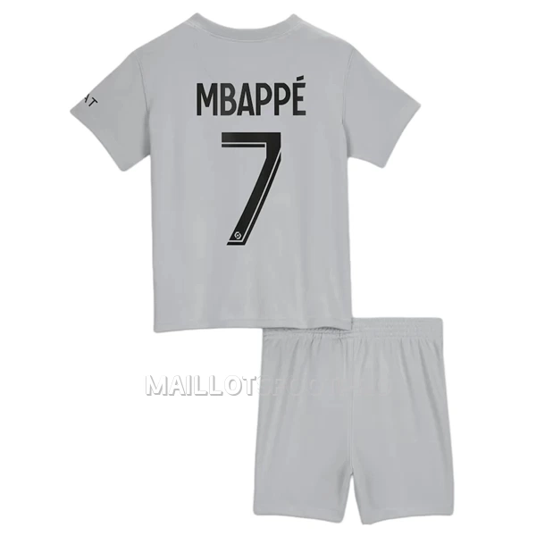 Maillot Paris Saint-Germain Mbappé 7 Enfant Extérieur 2022-23